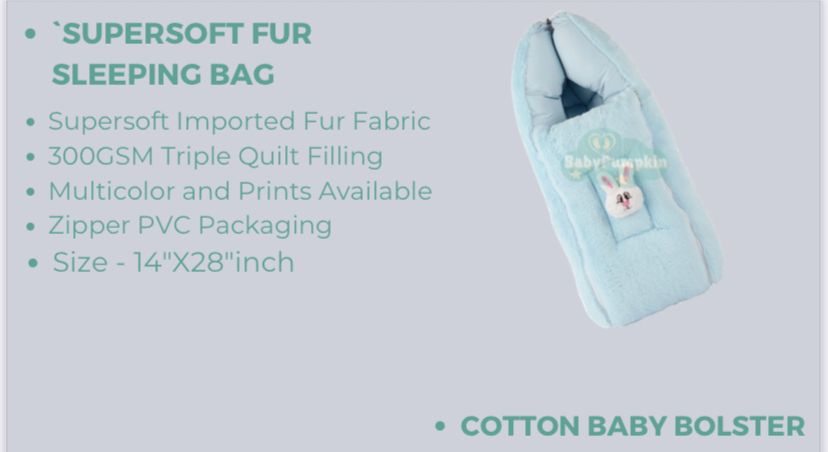 BABY SLEEPING BAG VALVET FOR WINTERS