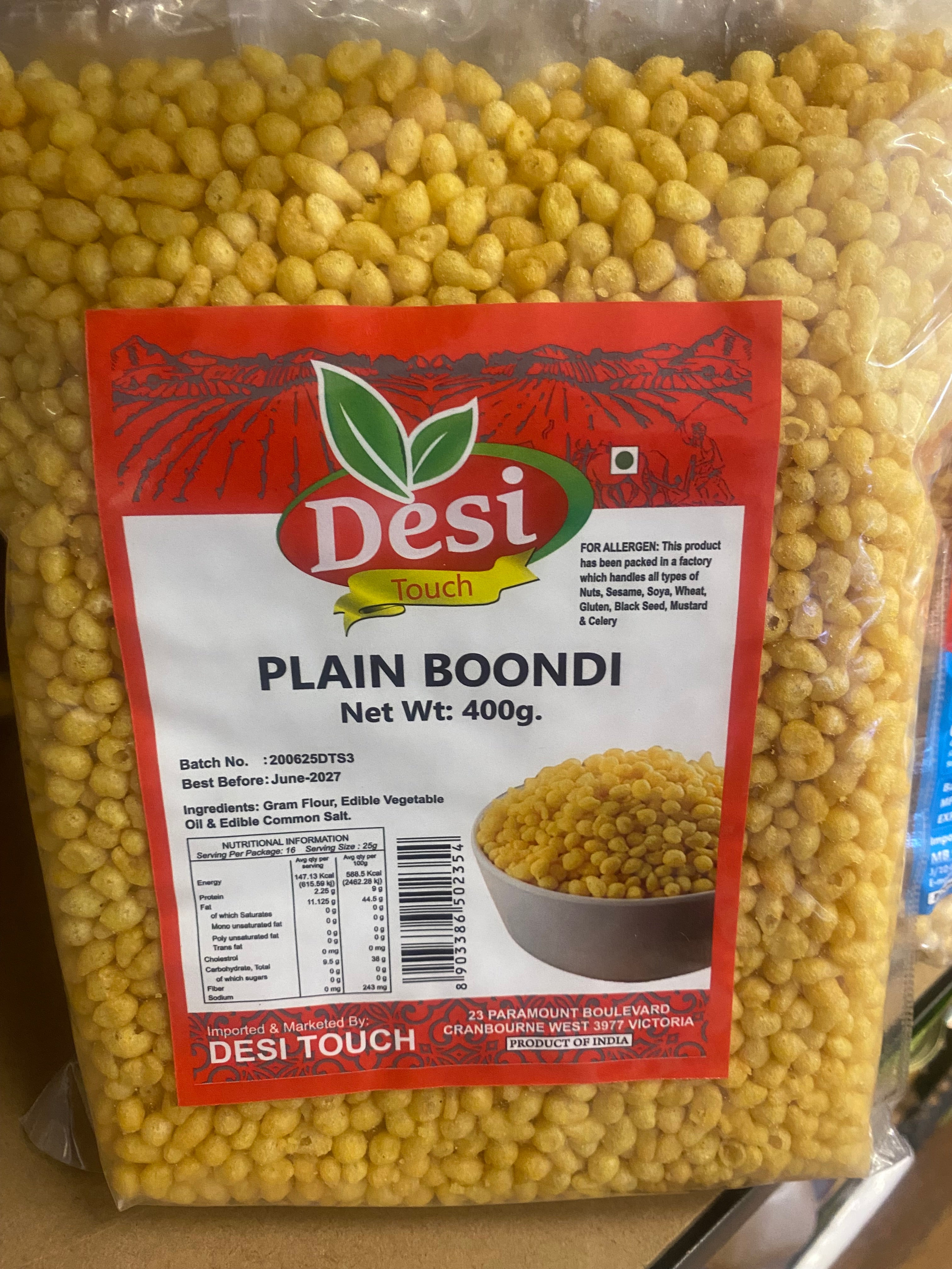 DESI TOUCH PLAIN BOONDI 400 GM